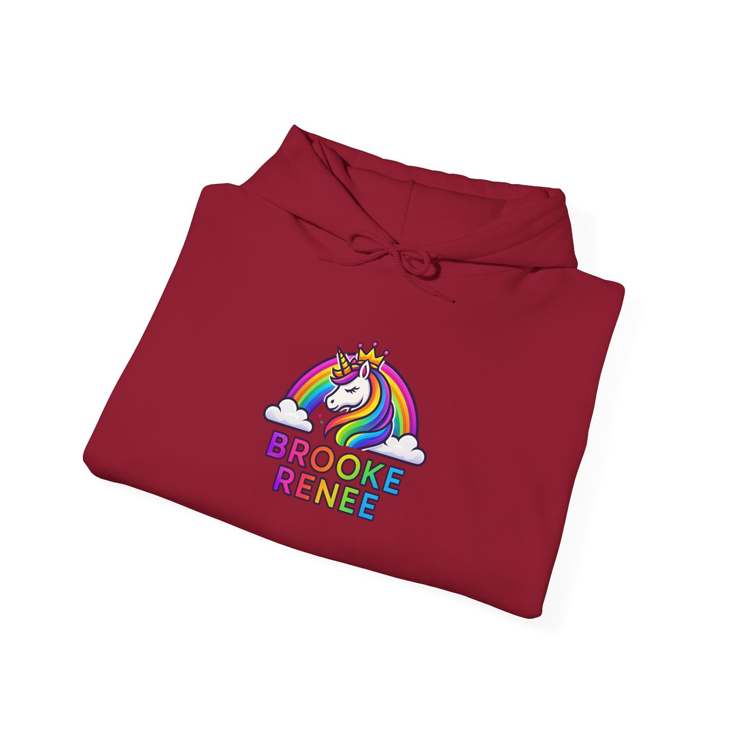 Unicorn Rainbow Name Hoodie | Brooke Renee Personalized Hooded Sweatshirt