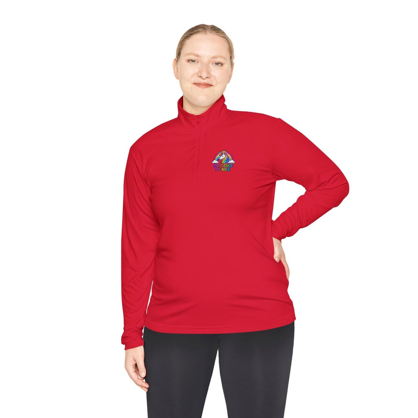 Colorful Brain Puzzle Illustration Quarter-Zip Pullover | Neuro Art