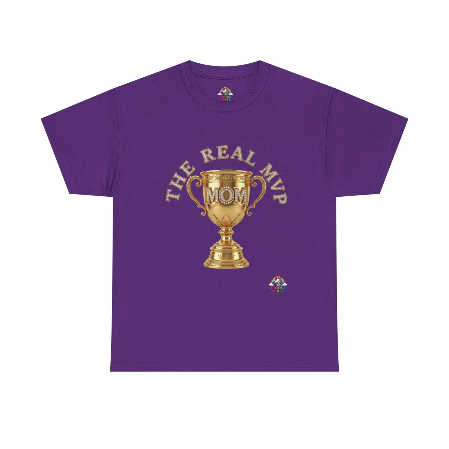 T-Shirt — "The Real MVP Mom" Gold Trophy Mother's Day Tee