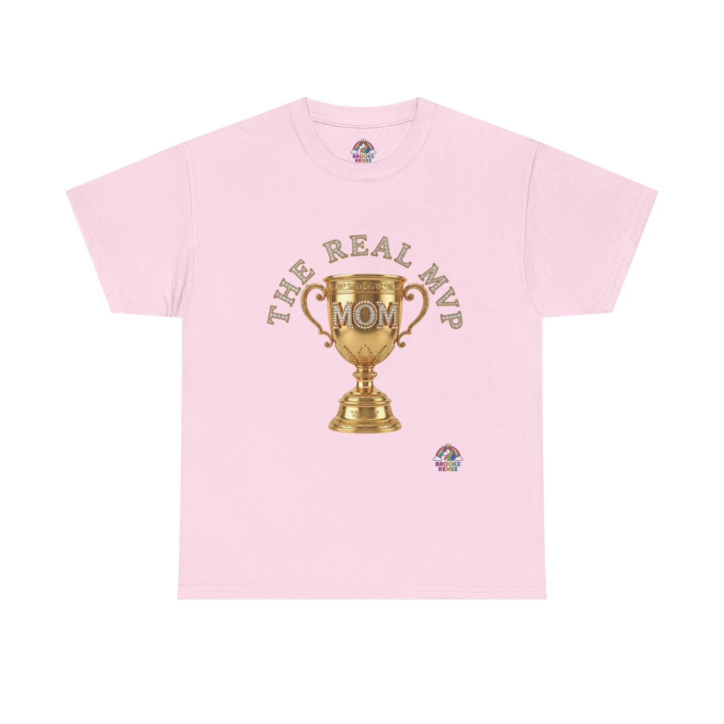 T-Shirt — "The Real MVP Mom" Gold Trophy Mother's Day Tee