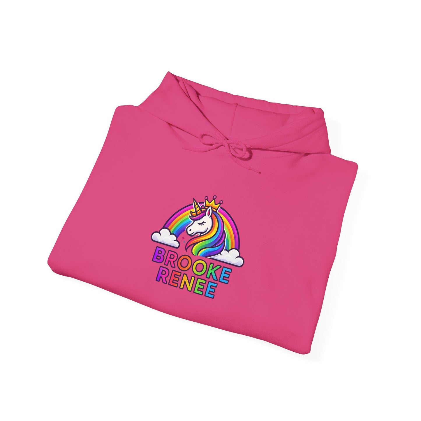 Unicorn Rainbow Name Hoodie | Brooke Renee Personalized Hooded Sweatshirt