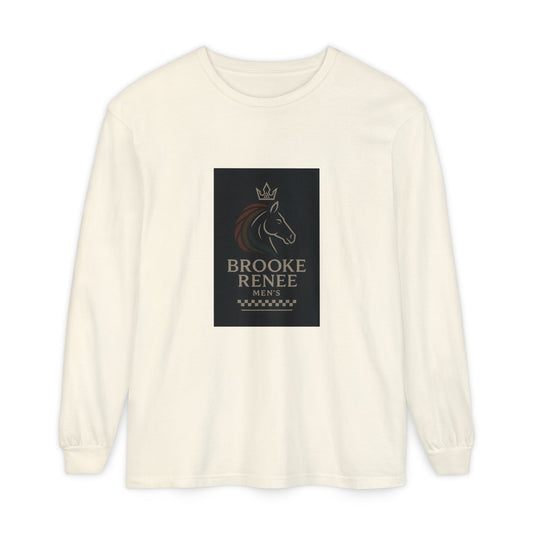 Brooke Renee Horse Portrait Long Sleeve Shirt | Equestrian Logo Tee