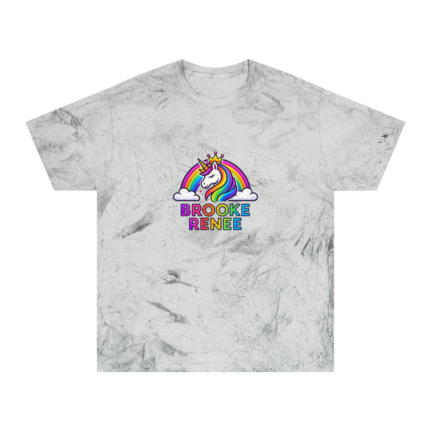 Rainbow Unicorn Name Design T-Shirt | Personalized Brooke Renee