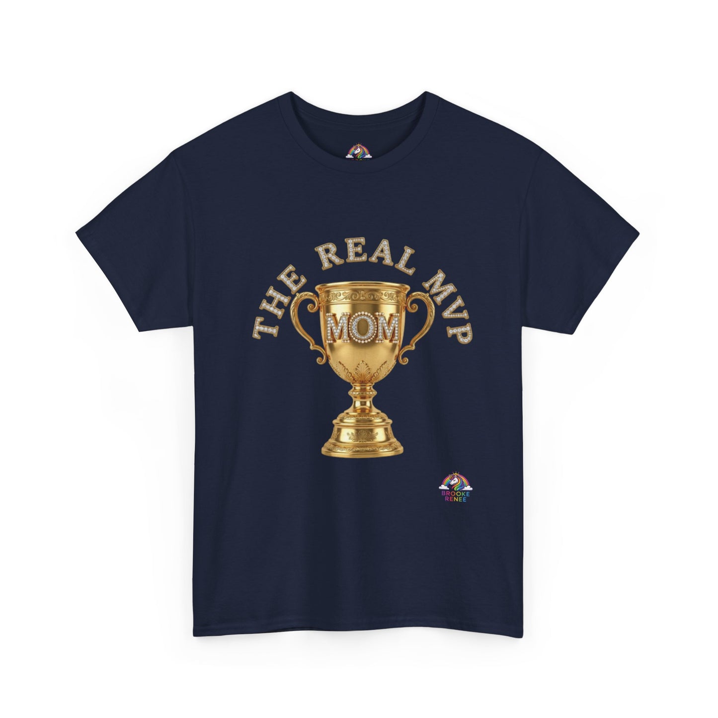 T-Shirt — "The Real MVP Mom" Gold Trophy Mother's Day Tee