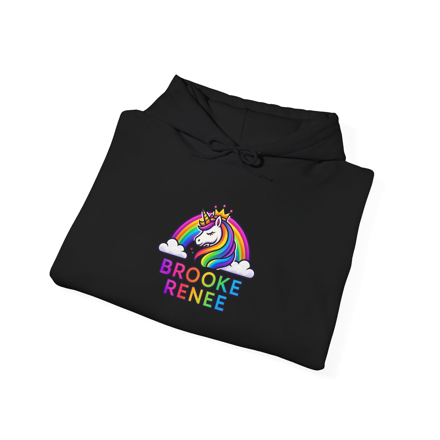 Unicorn Rainbow Name Hoodie | Brooke Renee Personalized Hooded Sweatshirt