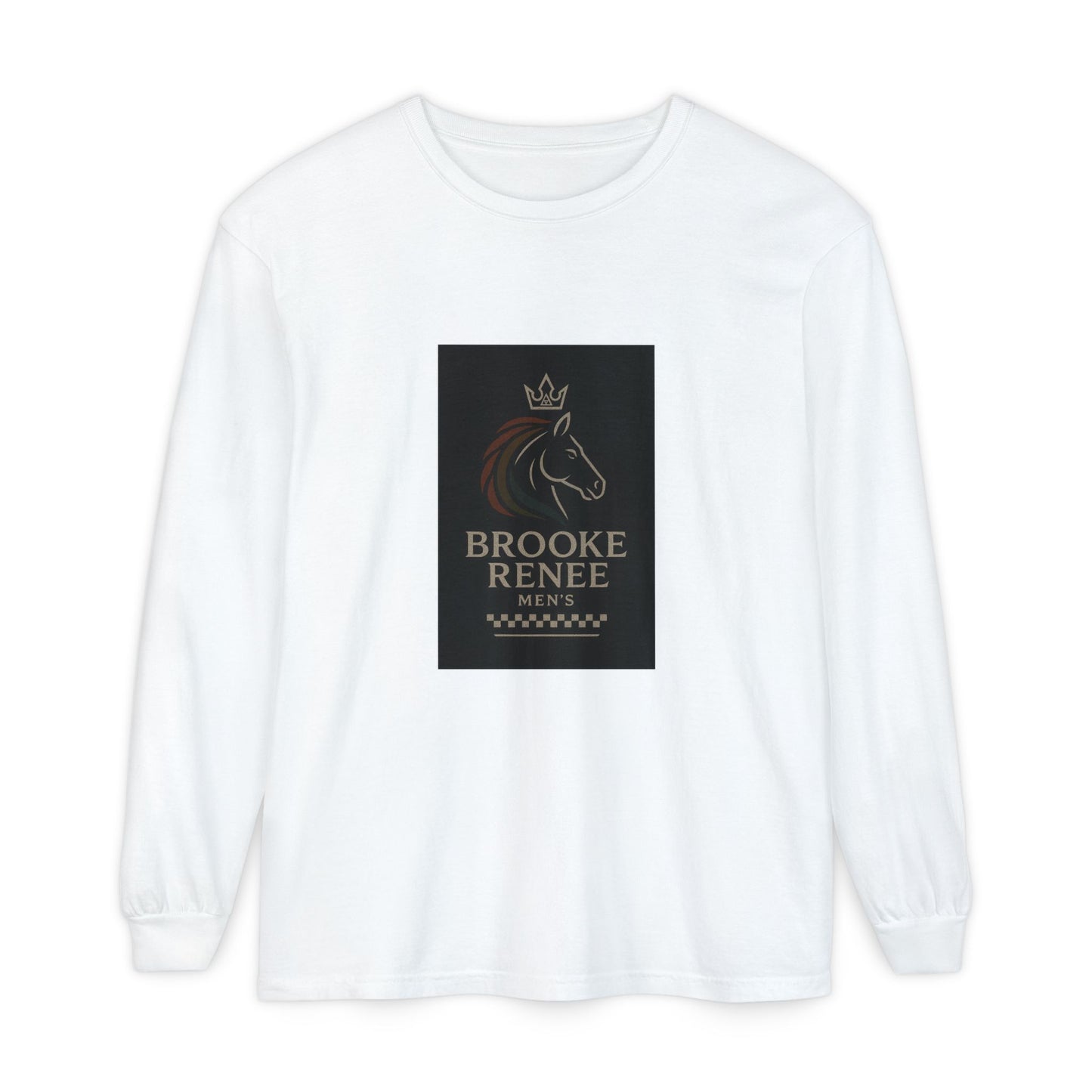 Brooke Renee Horse Portrait Long Sleeve Shirt | Equestrian Logo Tee
