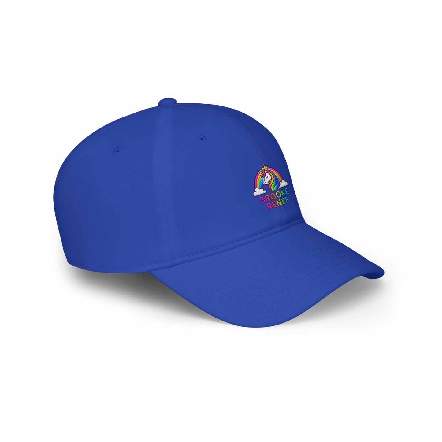 Rainbow Unicorn with Text 'Broke & Bree' Cap | Baseball Cap, Embroidered