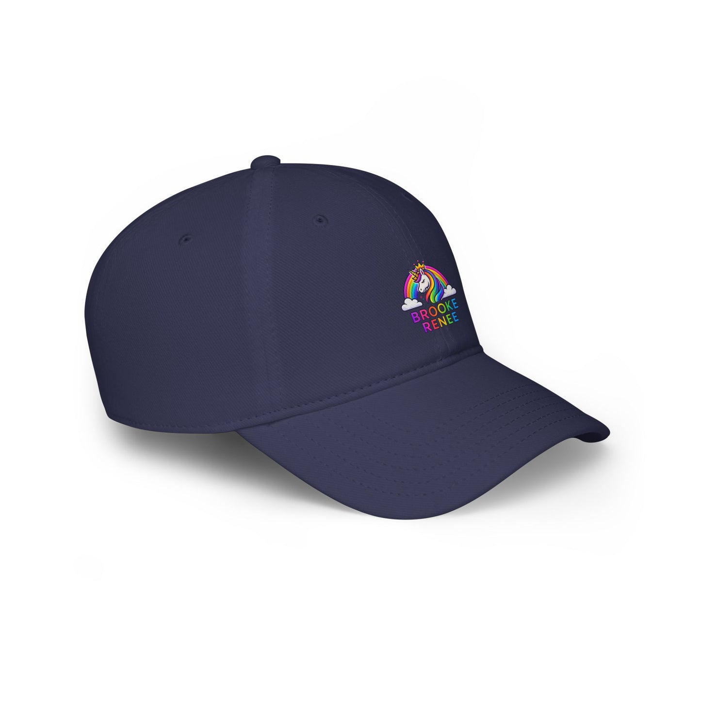 Rainbow Unicorn with Text 'Broke & Bree' Cap | Baseball Cap, Embroidered