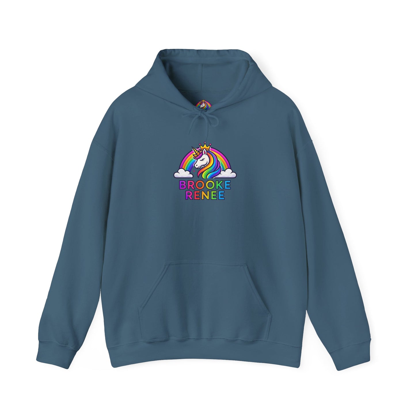 Unicorn Rainbow Name Hoodie | Brooke Renee Personalized Hooded Sweatshirt