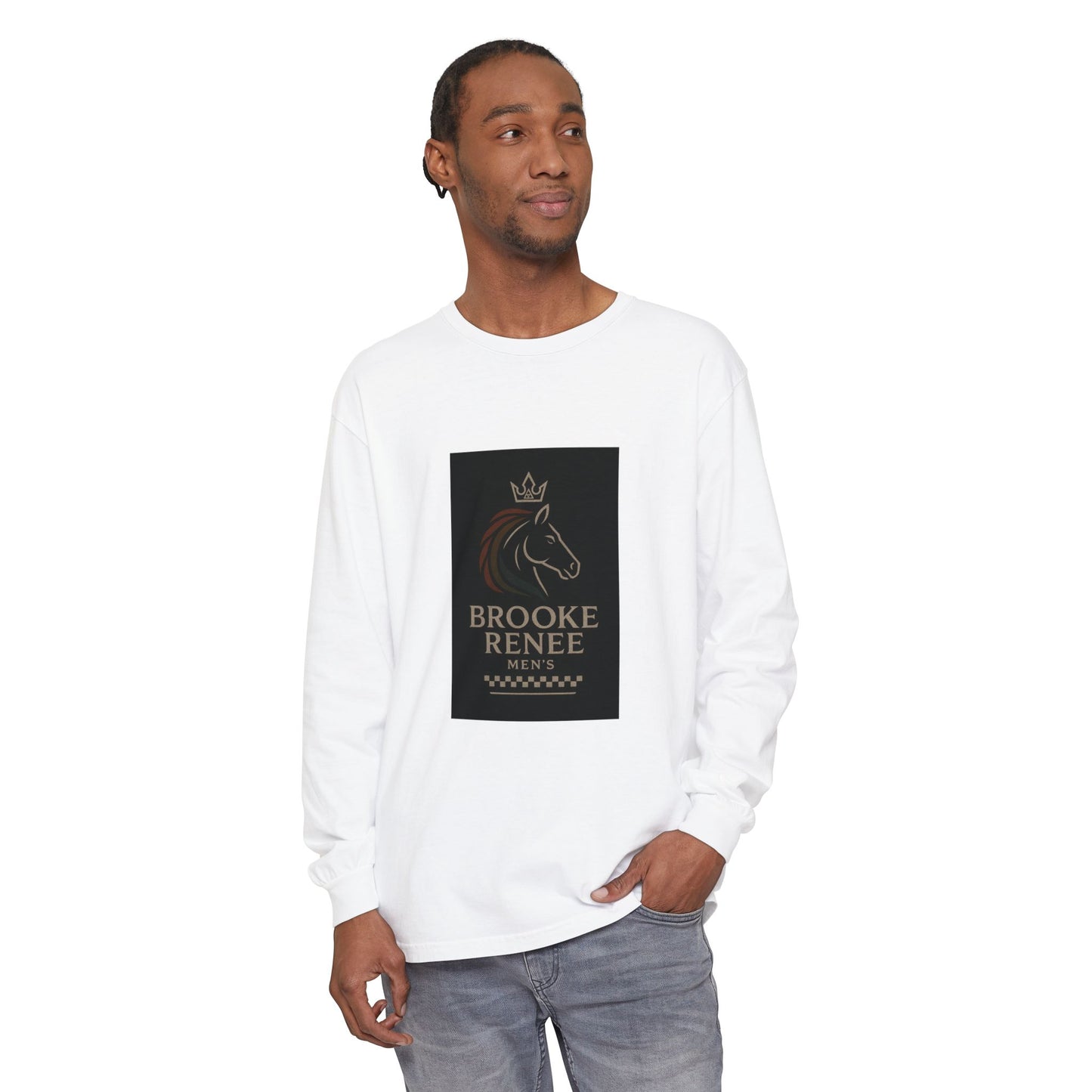 Brooke Renee Horse Portrait Long Sleeve Shirt | Equestrian Logo Tee