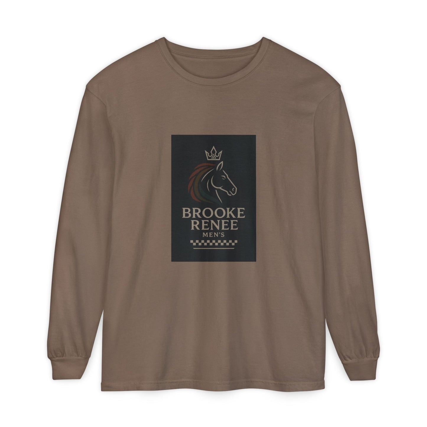 Brooke Renee Horse Portrait Long Sleeve Shirt | Equestrian Logo Tee