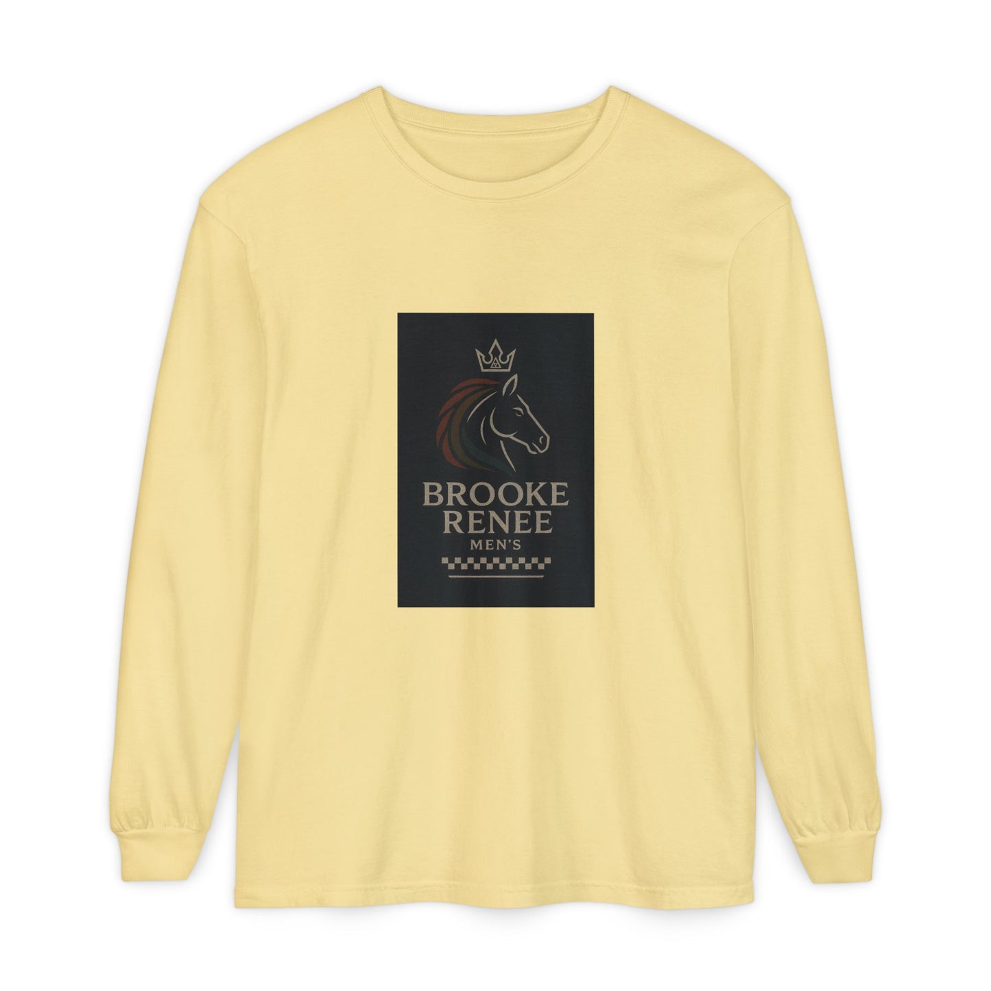 Brooke Renee Horse Portrait Long Sleeve Shirt | Equestrian Logo Tee