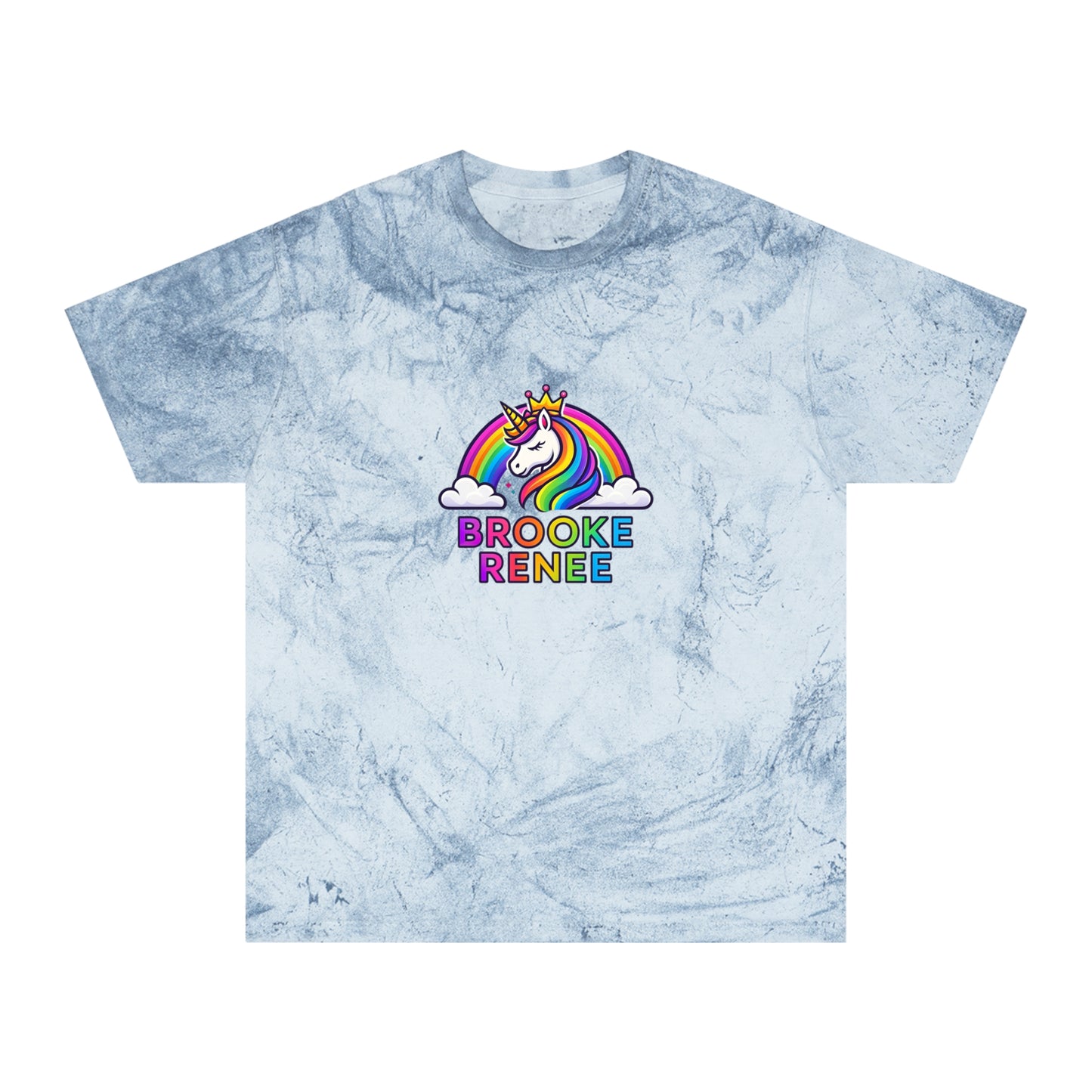 Rainbow Unicorn Blast adult T-Shirt | Personalized Brooke Renee