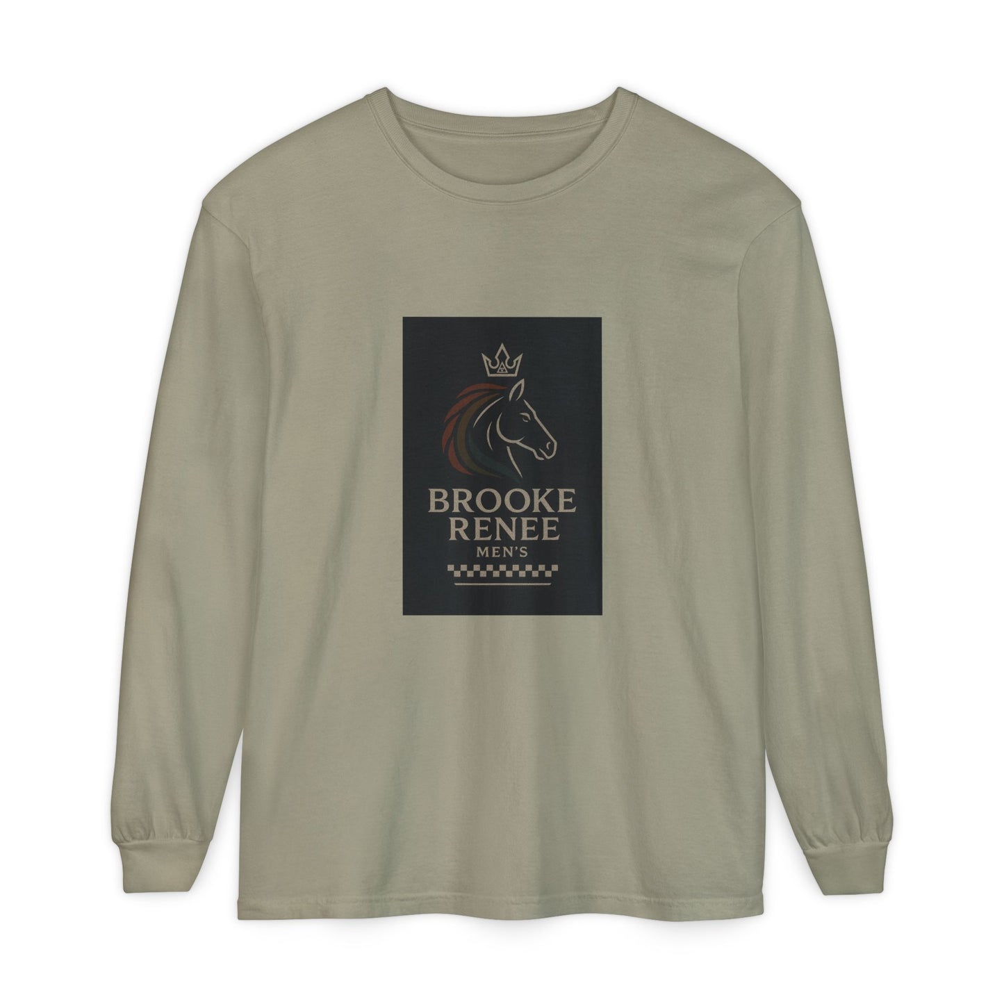 Brooke Renee Horse Portrait Long Sleeve Shirt | Equestrian Logo Tee
