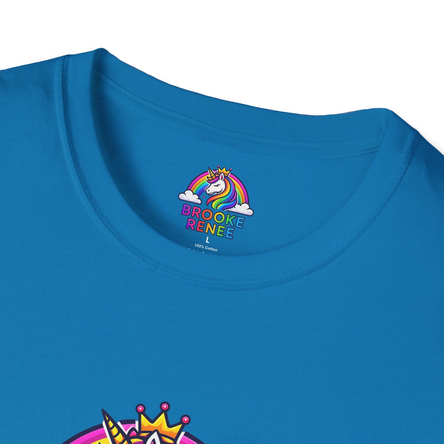 Rainbow Unicorn Crown T-Shirt | Personalized Name Brooke Renee