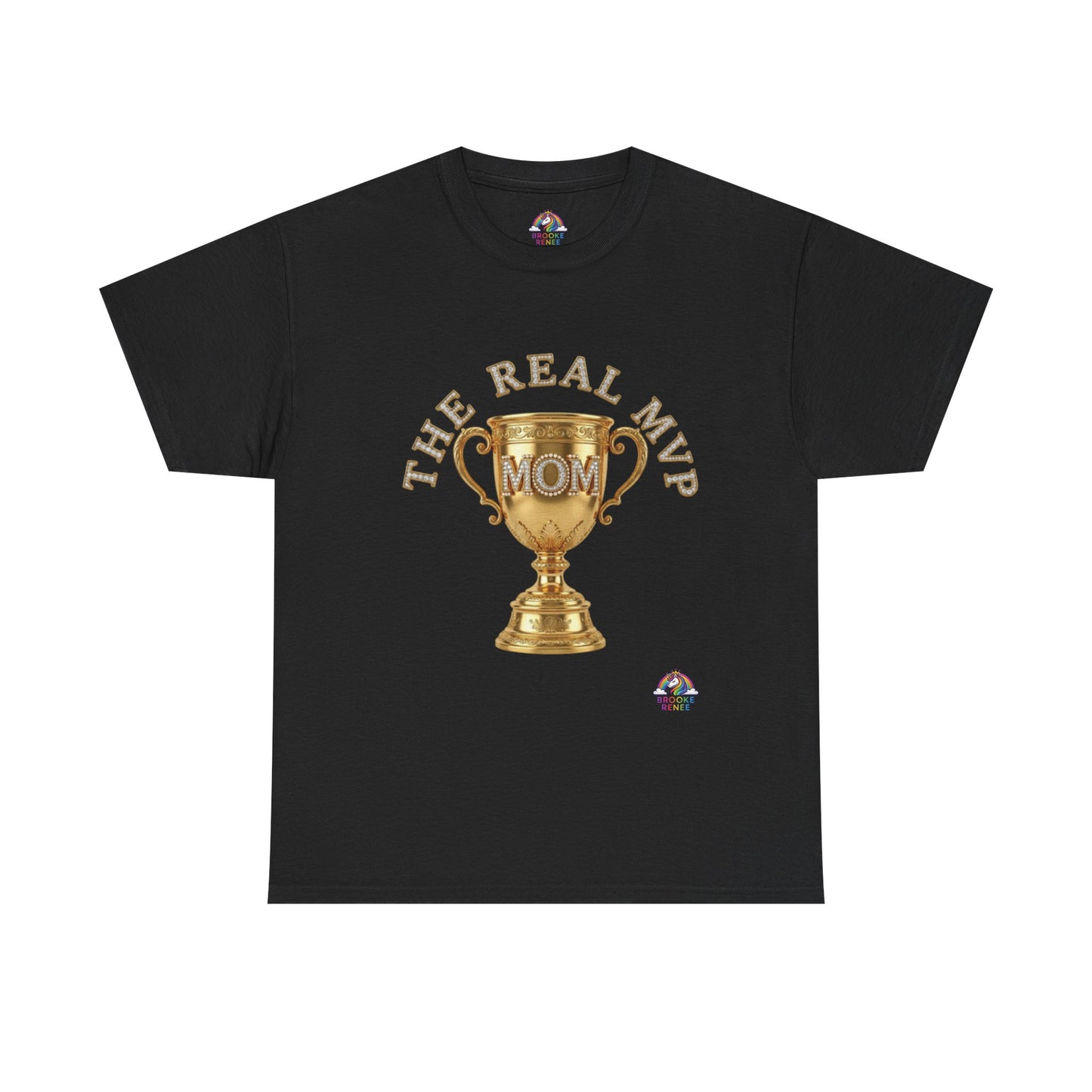 T-Shirt — "The Real MVP Mom" Gold Trophy Mother's Day Tee