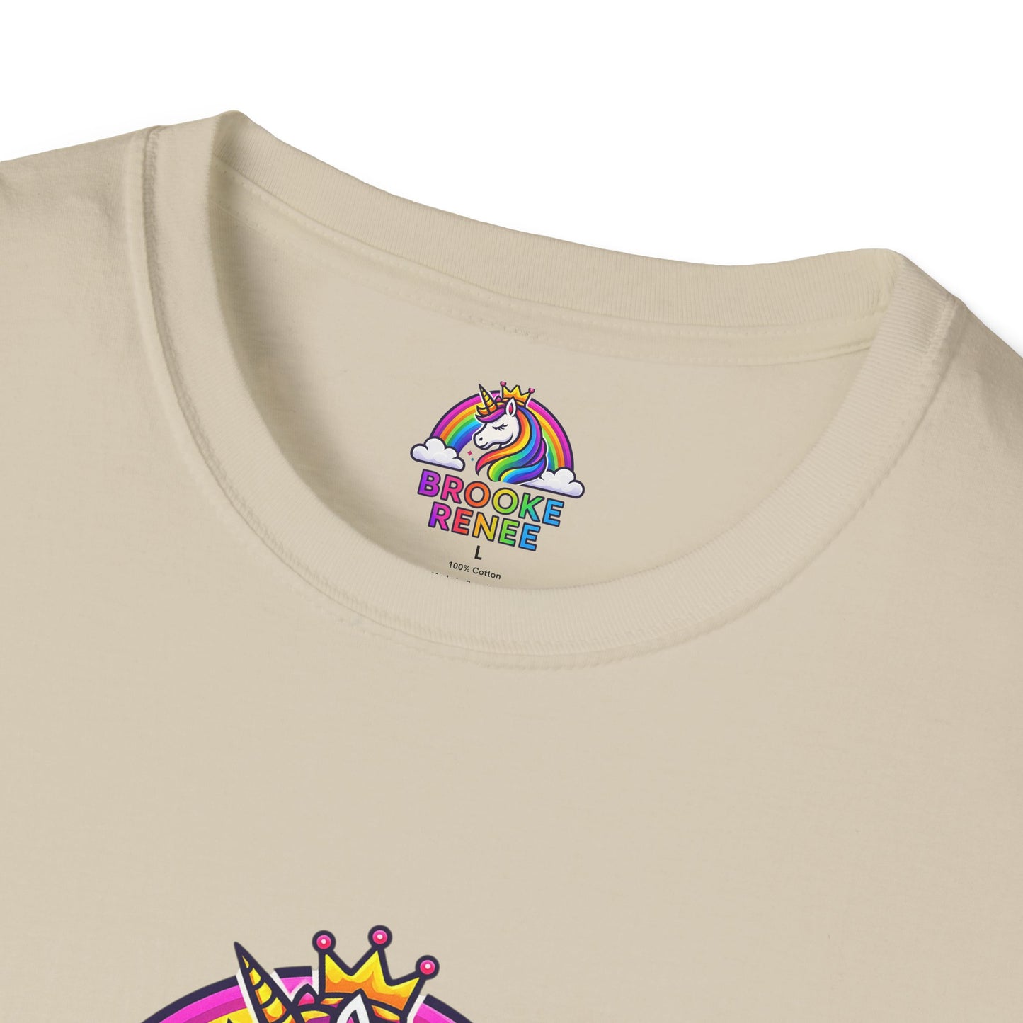 Rainbow Unicorn Crown T-Shirt | Personalized Name Brooke Renee