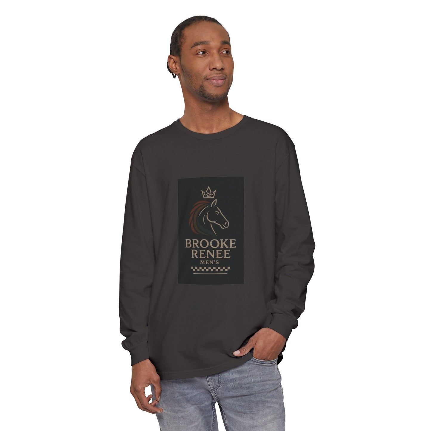 Brooke Renee Horse Portrait Long Sleeve Shirt | Equestrian Logo Tee