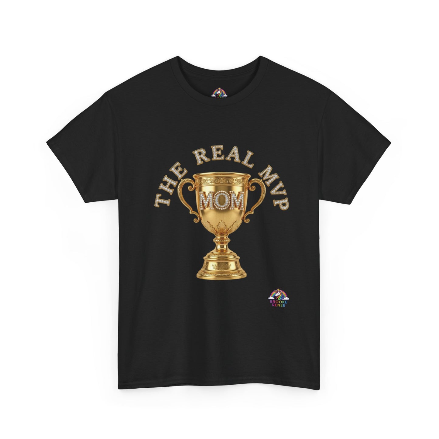 T-Shirt — "The Real MVP Mom" Gold Trophy Mother's Day Tee