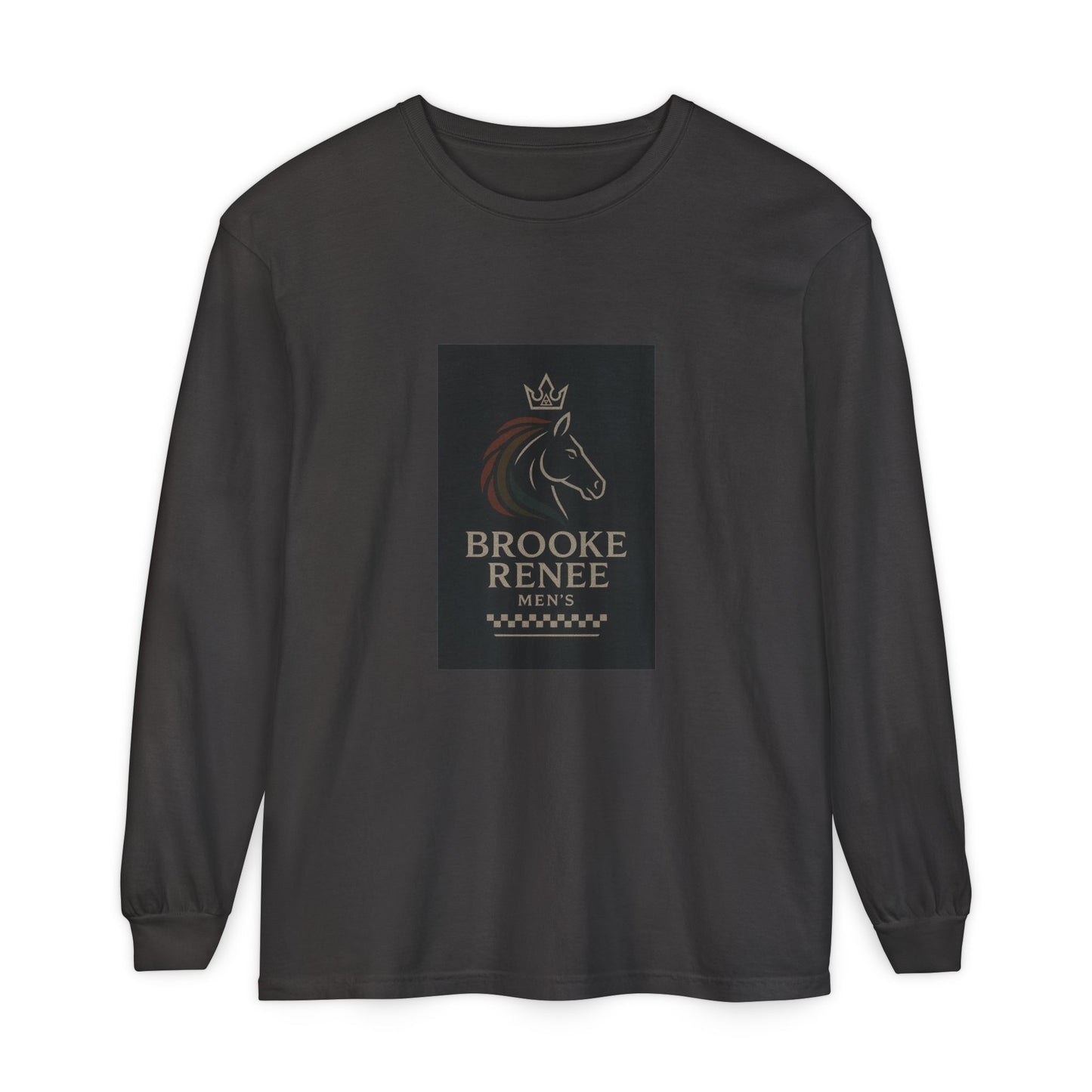 Brooke Renee Horse Portrait Long Sleeve Shirt | Equestrian Logo Tee