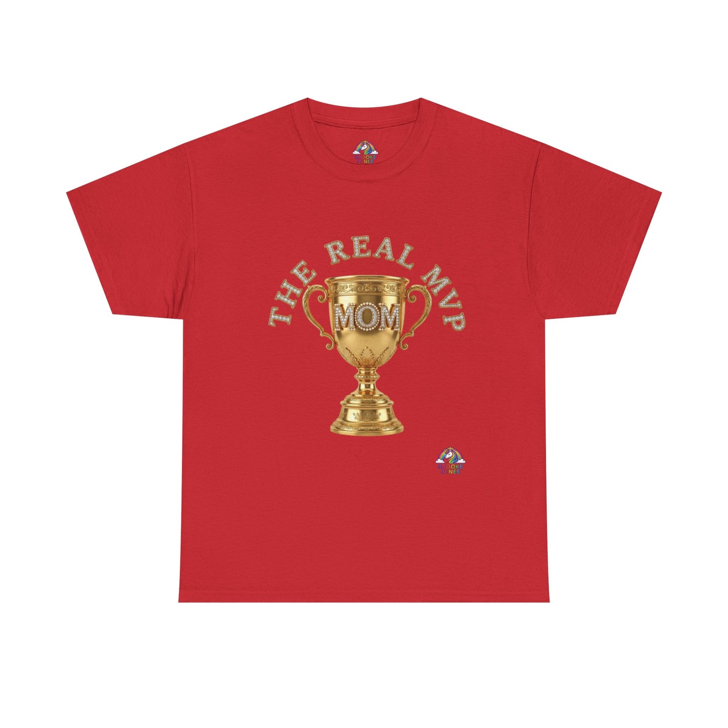 T-Shirt — "The Real MVP Mom" Gold Trophy Mother's Day Tee