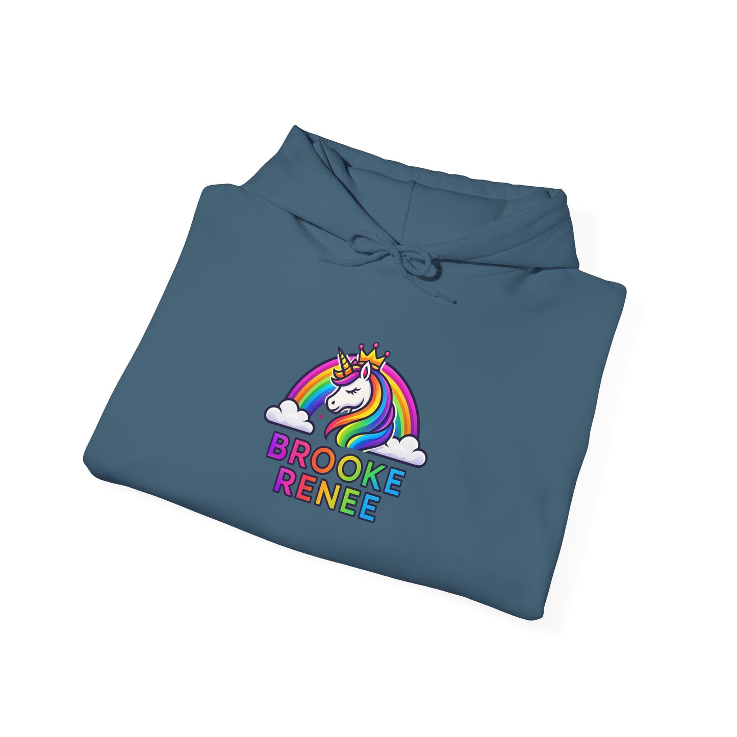 Unicorn Rainbow Name Hoodie | Brooke Renee Personalized Hooded Sweatshirt
