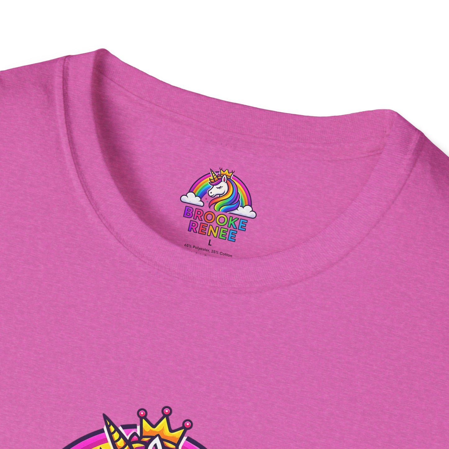 Rainbow Unicorn Crown T-Shirt | Personalized Name Brooke Renee