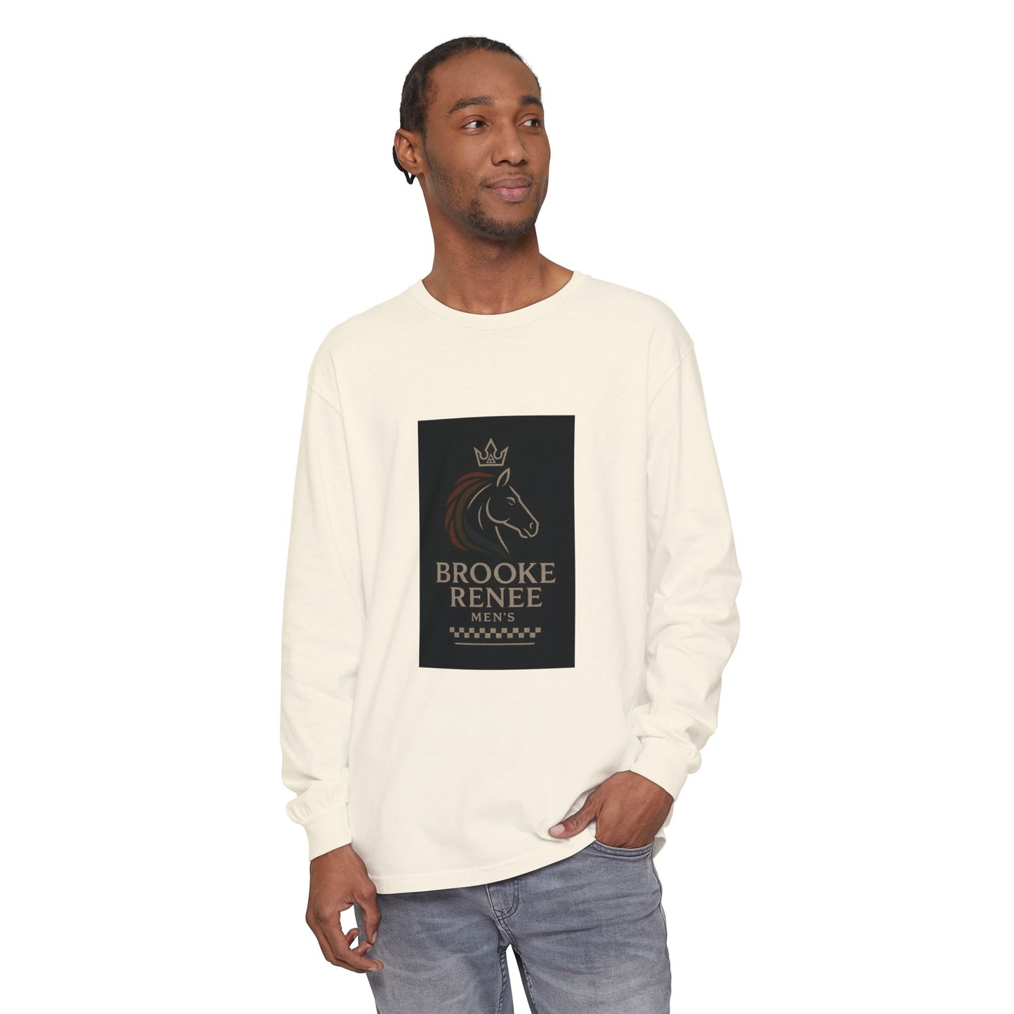 Brooke Renee Horse Portrait Long Sleeve Shirt | Equestrian Logo Tee