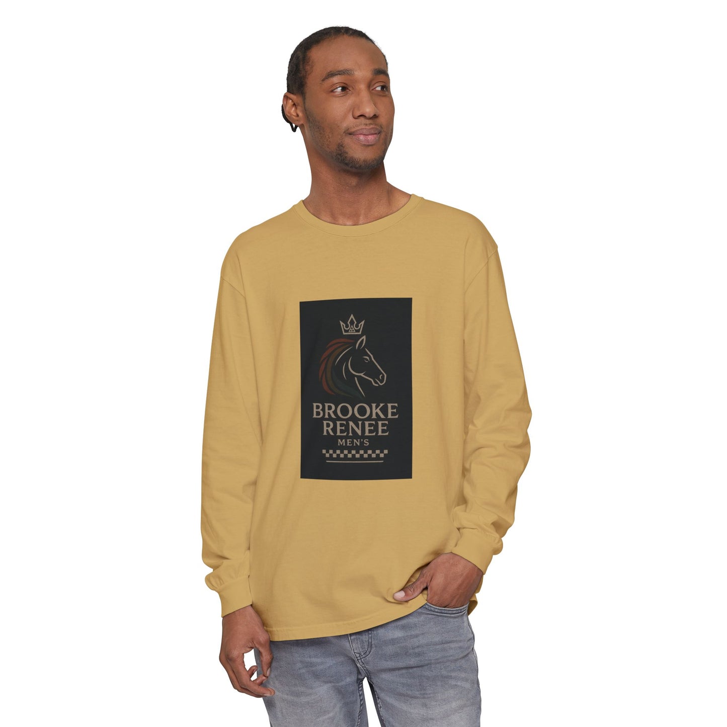 Brooke Renee Horse Portrait Long Sleeve Shirt | Equestrian Logo Tee