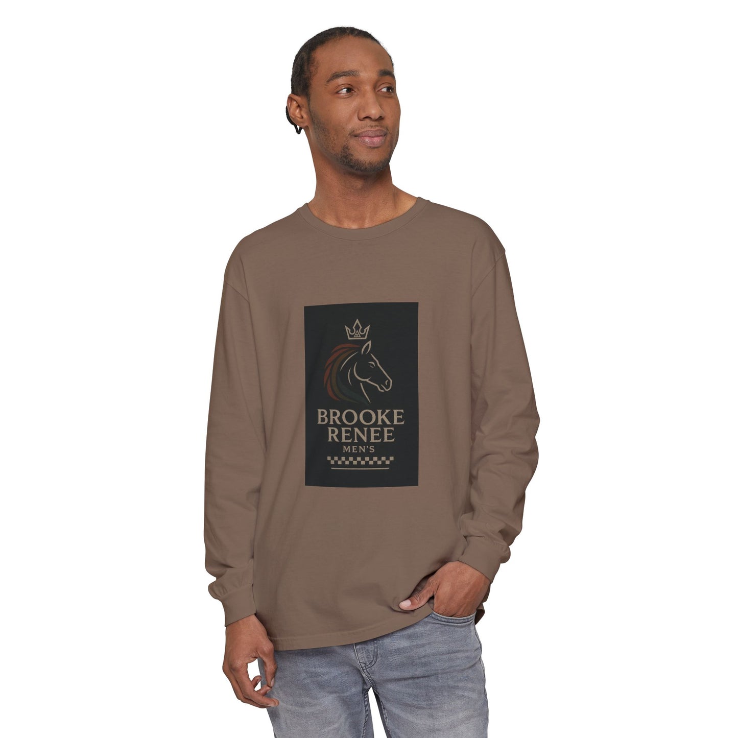 Brooke Renee Horse Portrait Long Sleeve Shirt | Equestrian Logo Tee