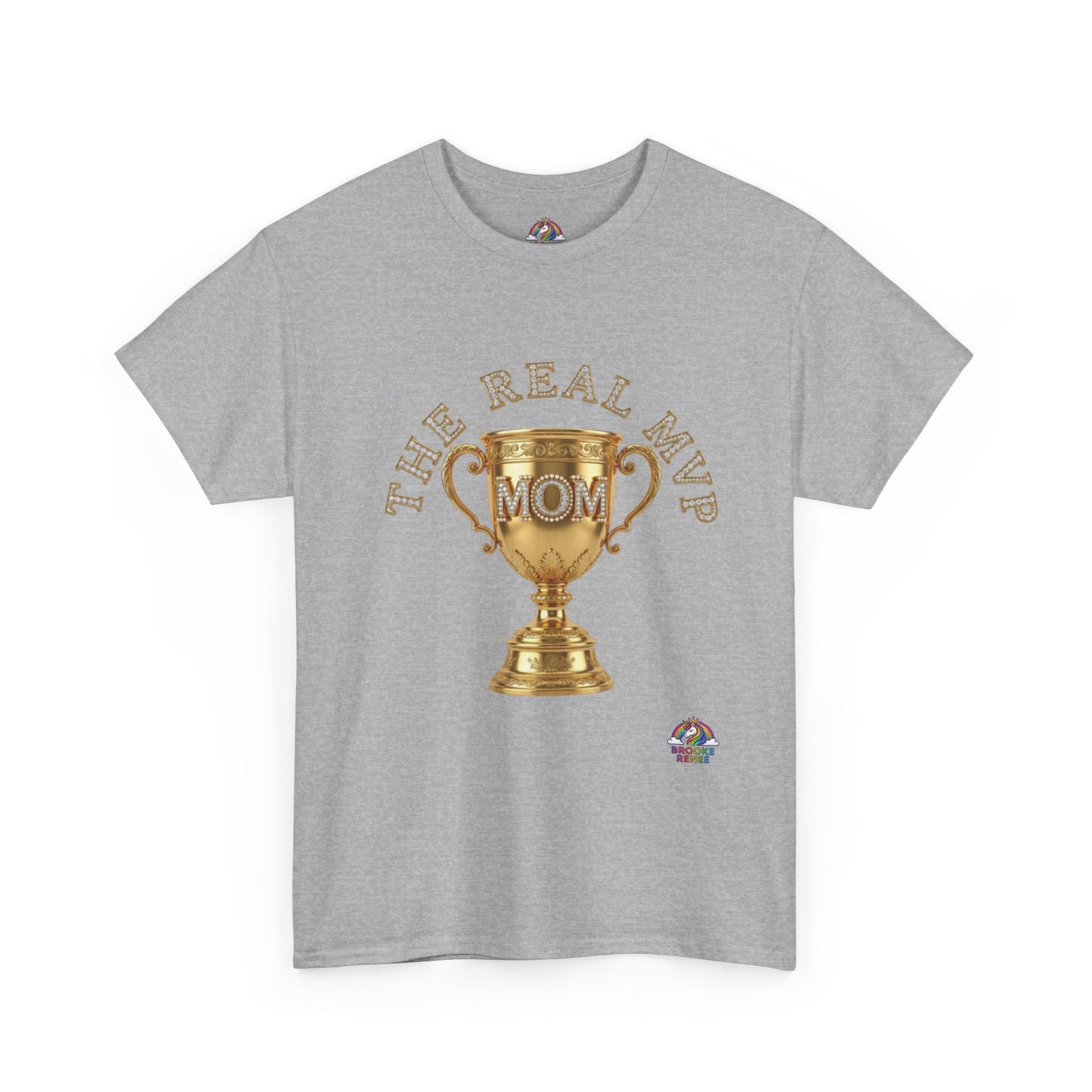 T-Shirt — "The Real MVP Mom" Gold Trophy Mother's Day Tee