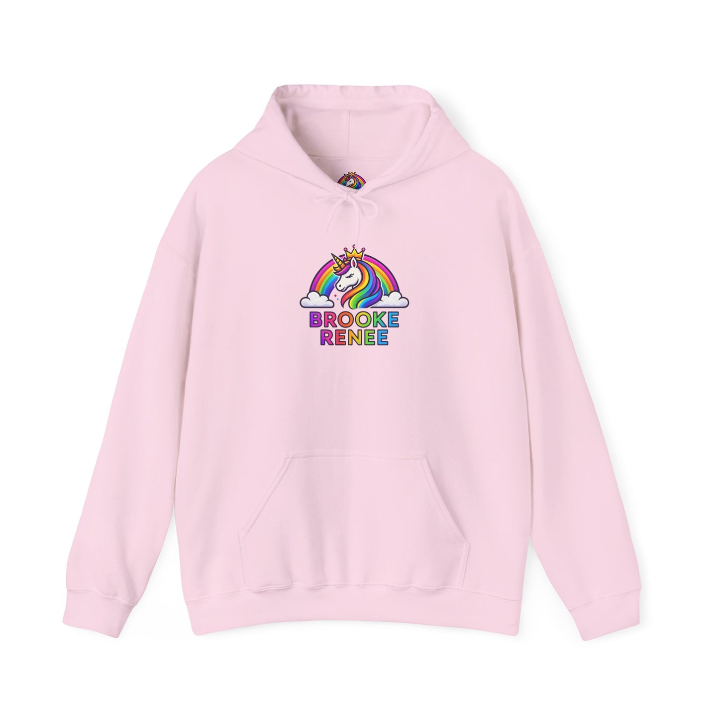 Unicorn Rainbow Name Hoodie | Brooke Renee Personalized Hooded Sweatshirt