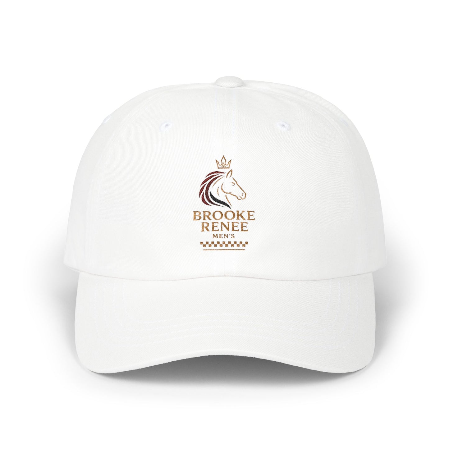 Personalized Horse Head Monogram Classic Dad Cap | Embroidered Name Dad Cap