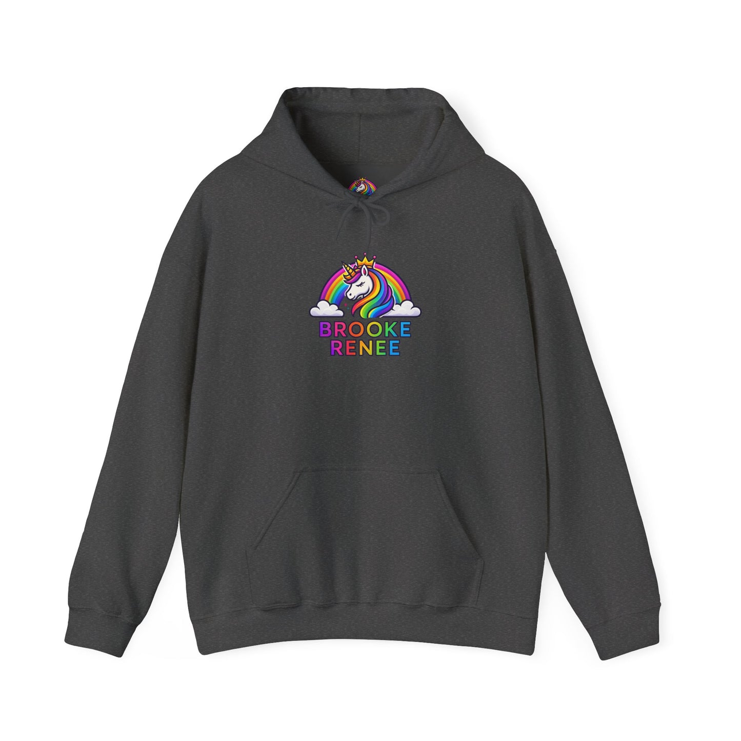Unicorn Rainbow Name Hoodie | Brooke Renee Personalized Hooded Sweatshirt