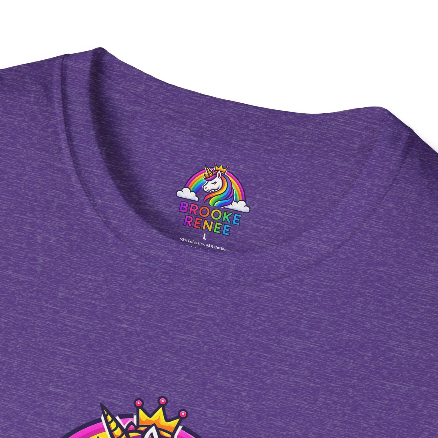 Rainbow Unicorn Crown T-Shirt | Personalized Name Brooke Renee