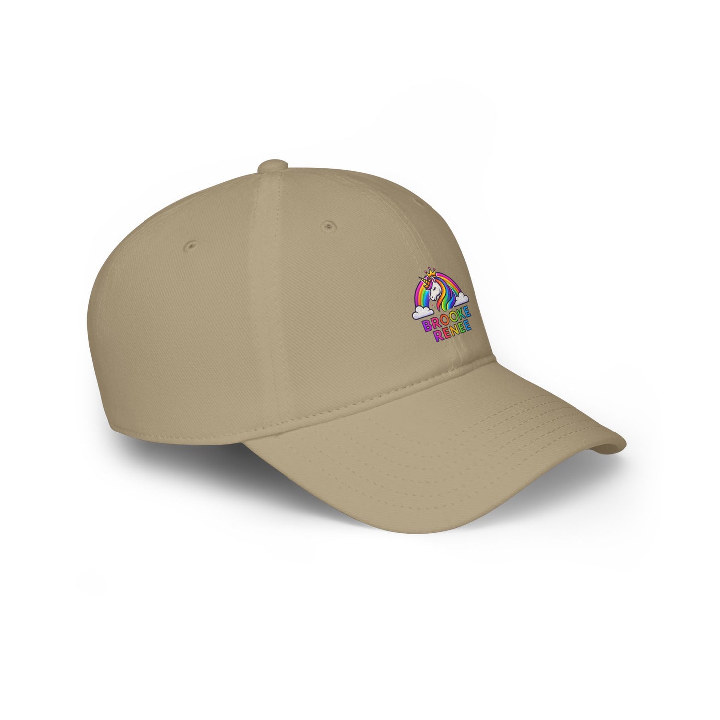 Rainbow Unicorn with Text 'Broke & Bree' Cap | Baseball Cap, Embroidered