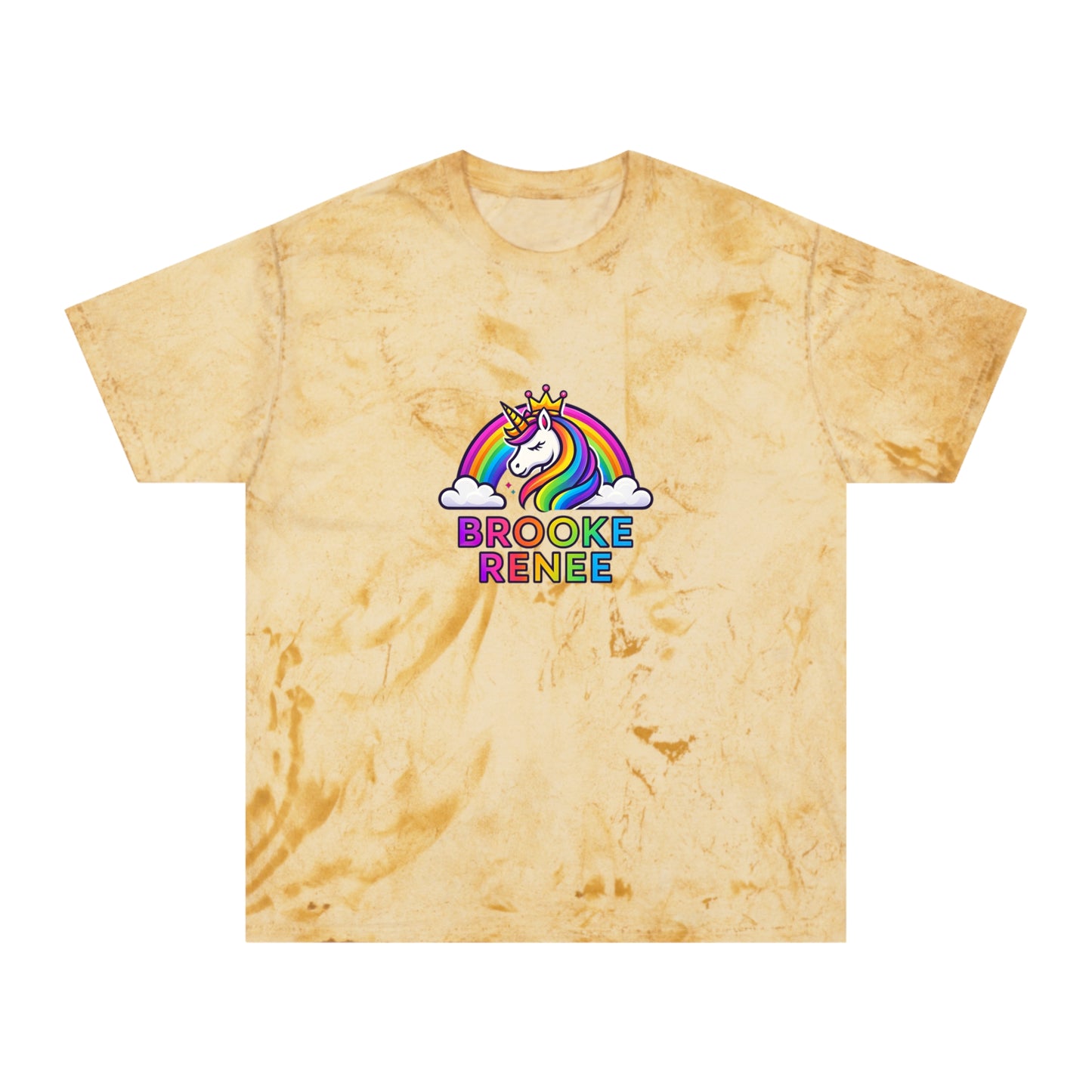 Rainbow Unicorn Name Design T-Shirt | Personalized Brooke Renee