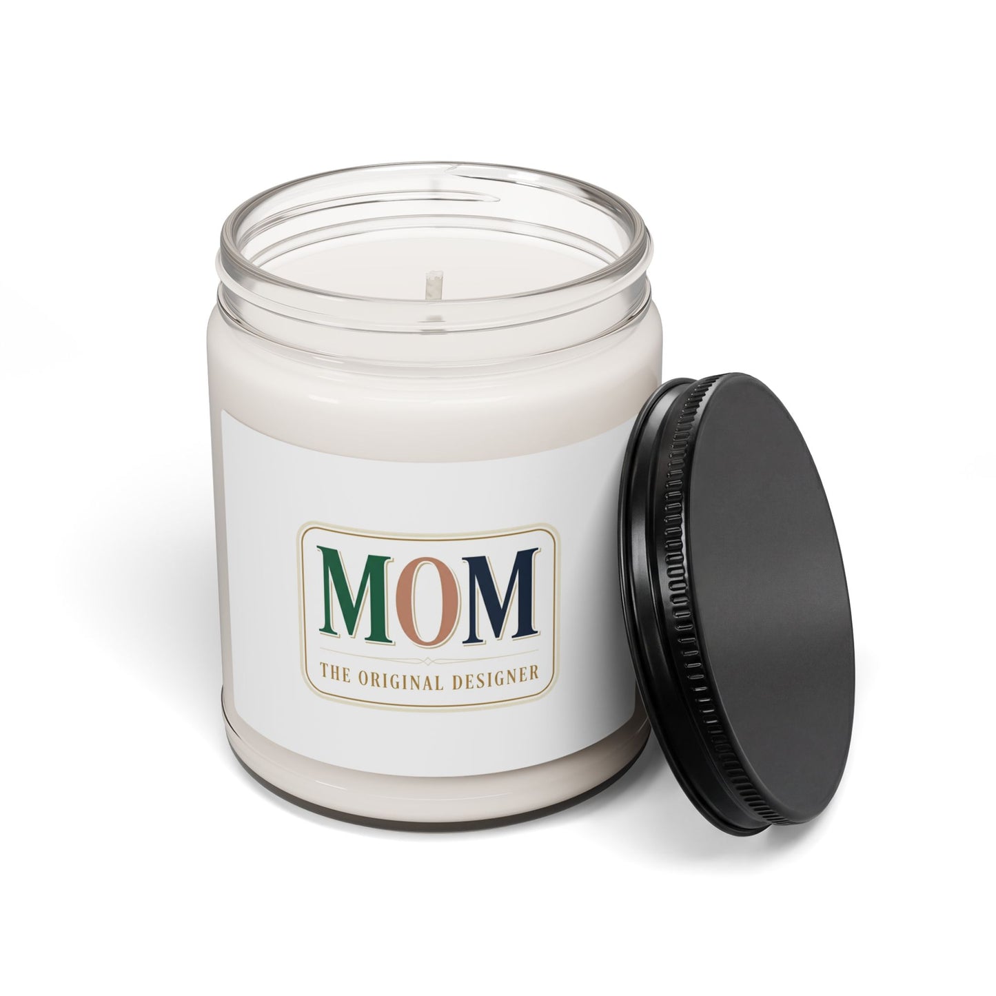 MOM badge candle | Soy Candle, minimalist mom life streetwear label