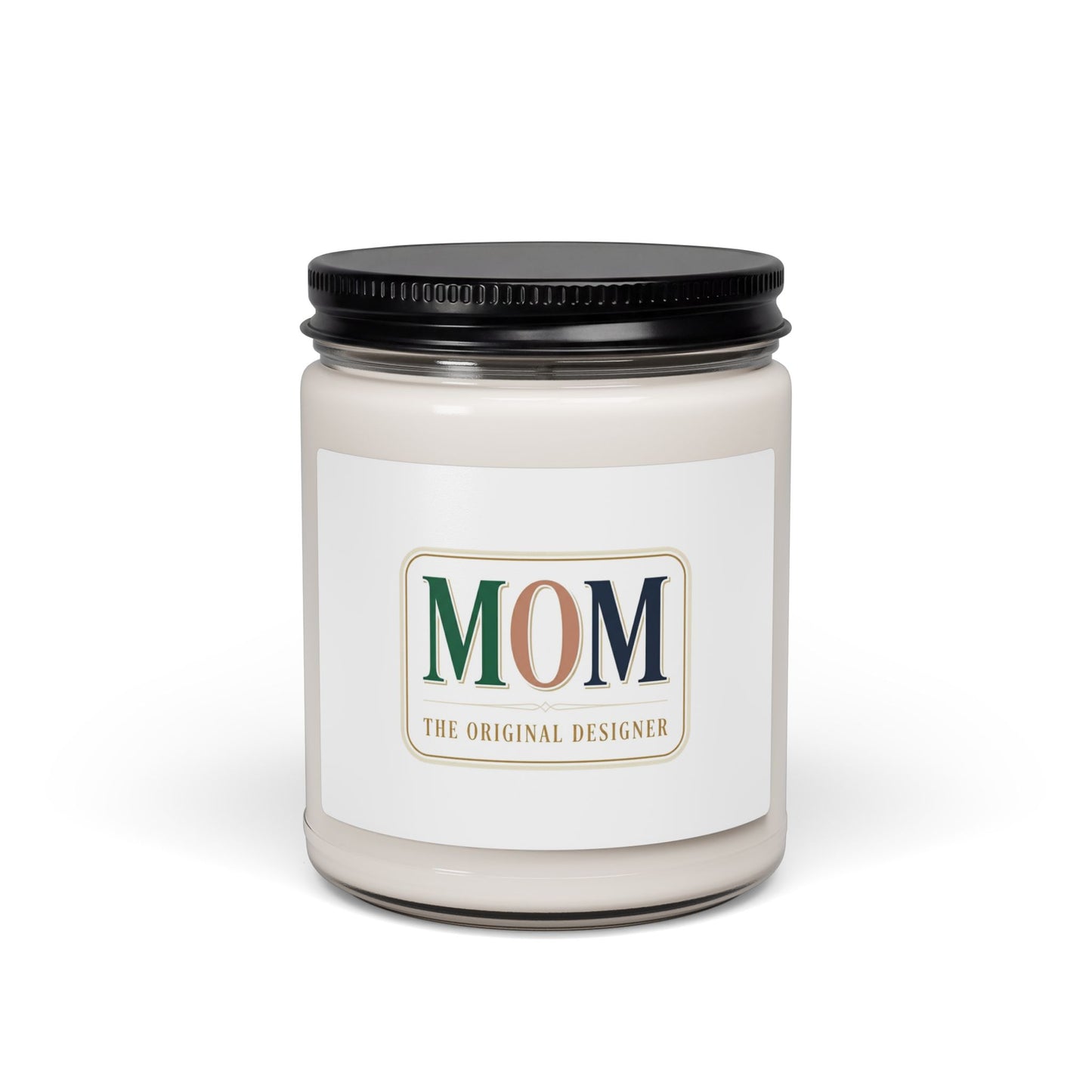 MOM badge candle | Soy Candle, minimalist mom life streetwear label