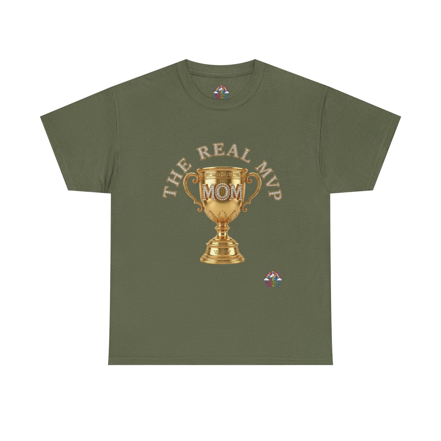 T-Shirt — "The Real MVP Mom" Gold Trophy Mother's Day Tee