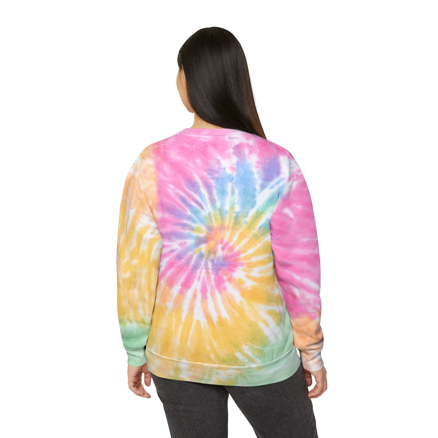 Rainbow Unicorn Name sweatshirt | Tie-Dye Crewneck