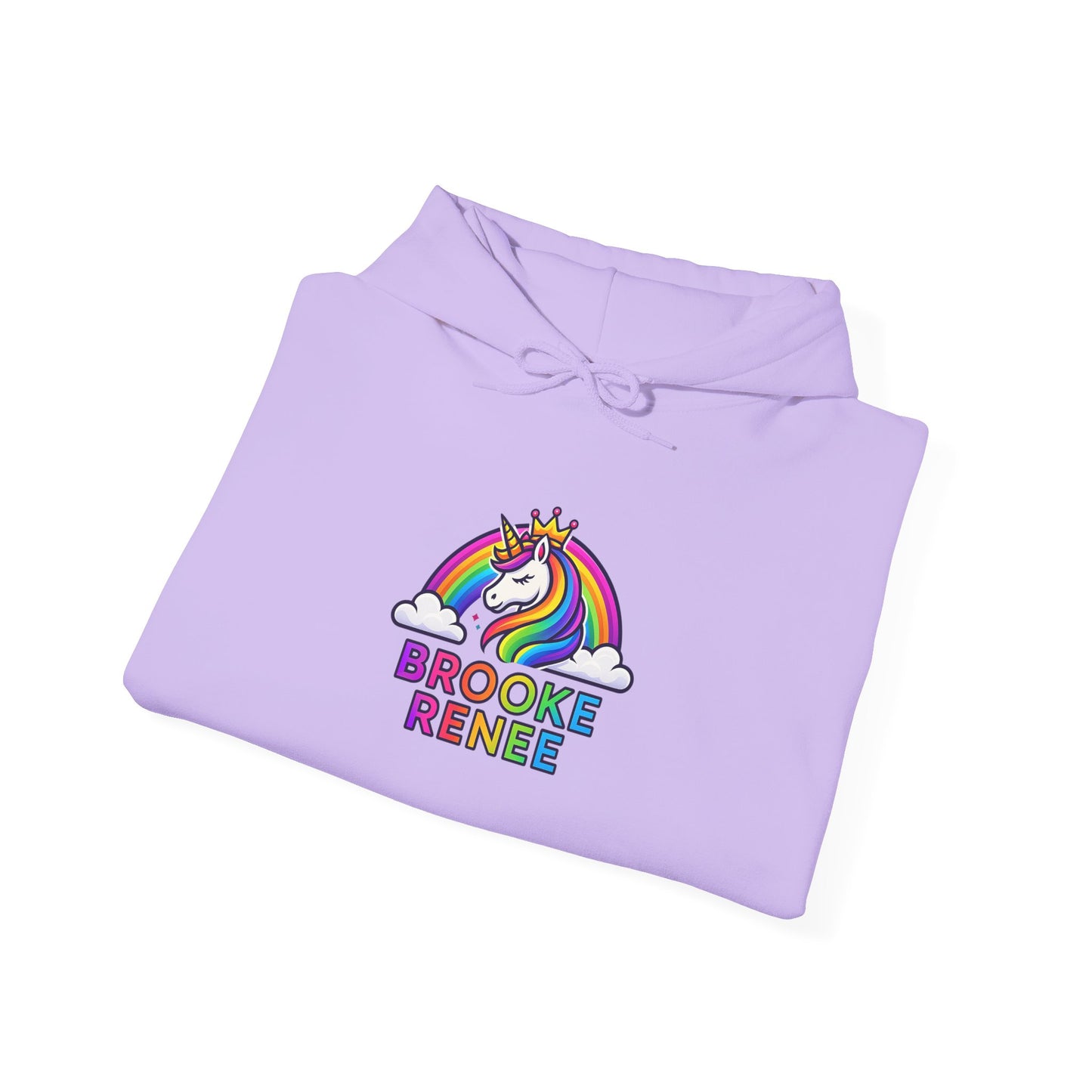 Unicorn Rainbow Name Hoodie | Brooke Renee Personalized Hooded Sweatshirt