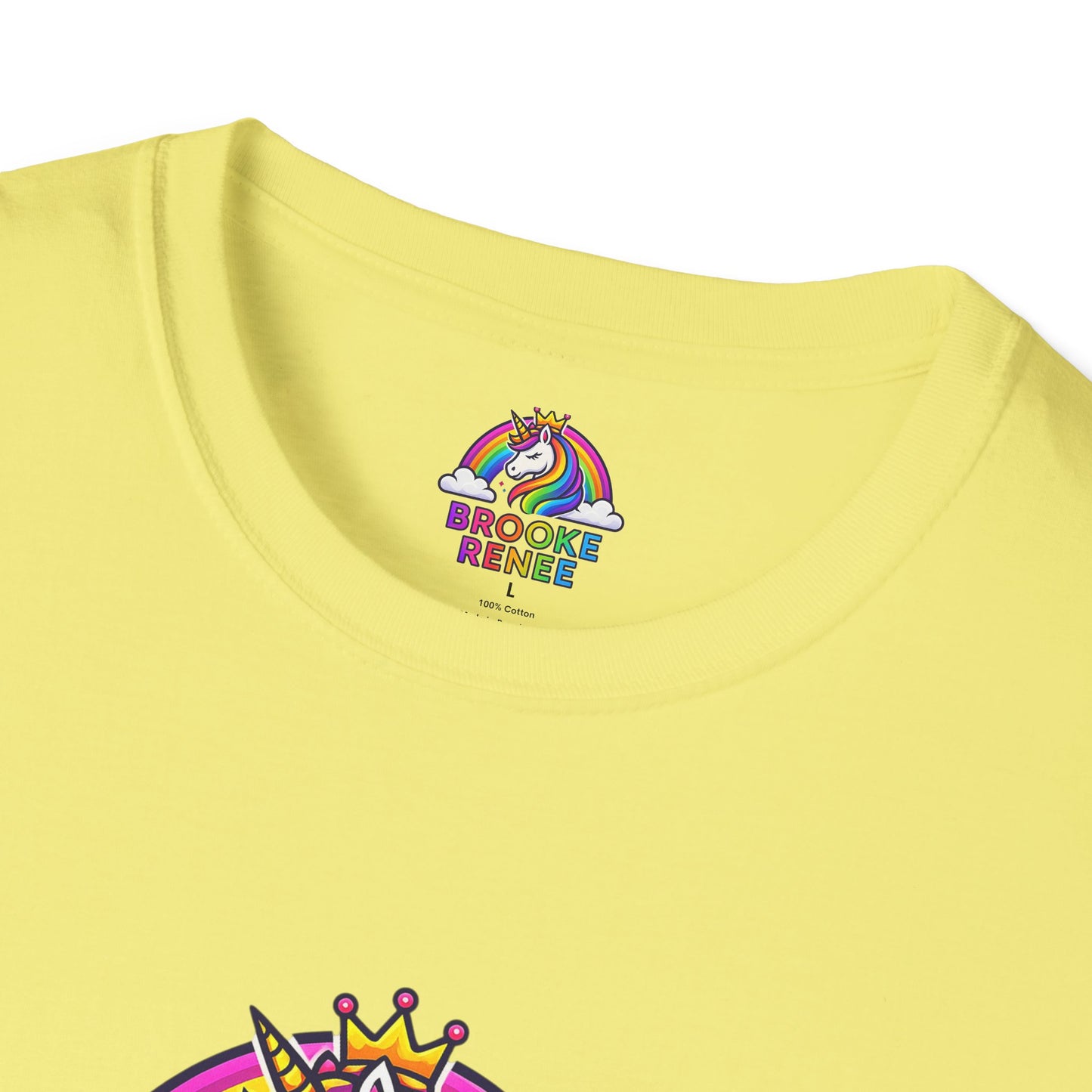 Rainbow Unicorn Crown T-Shirt | Personalized Name Brooke Renee
