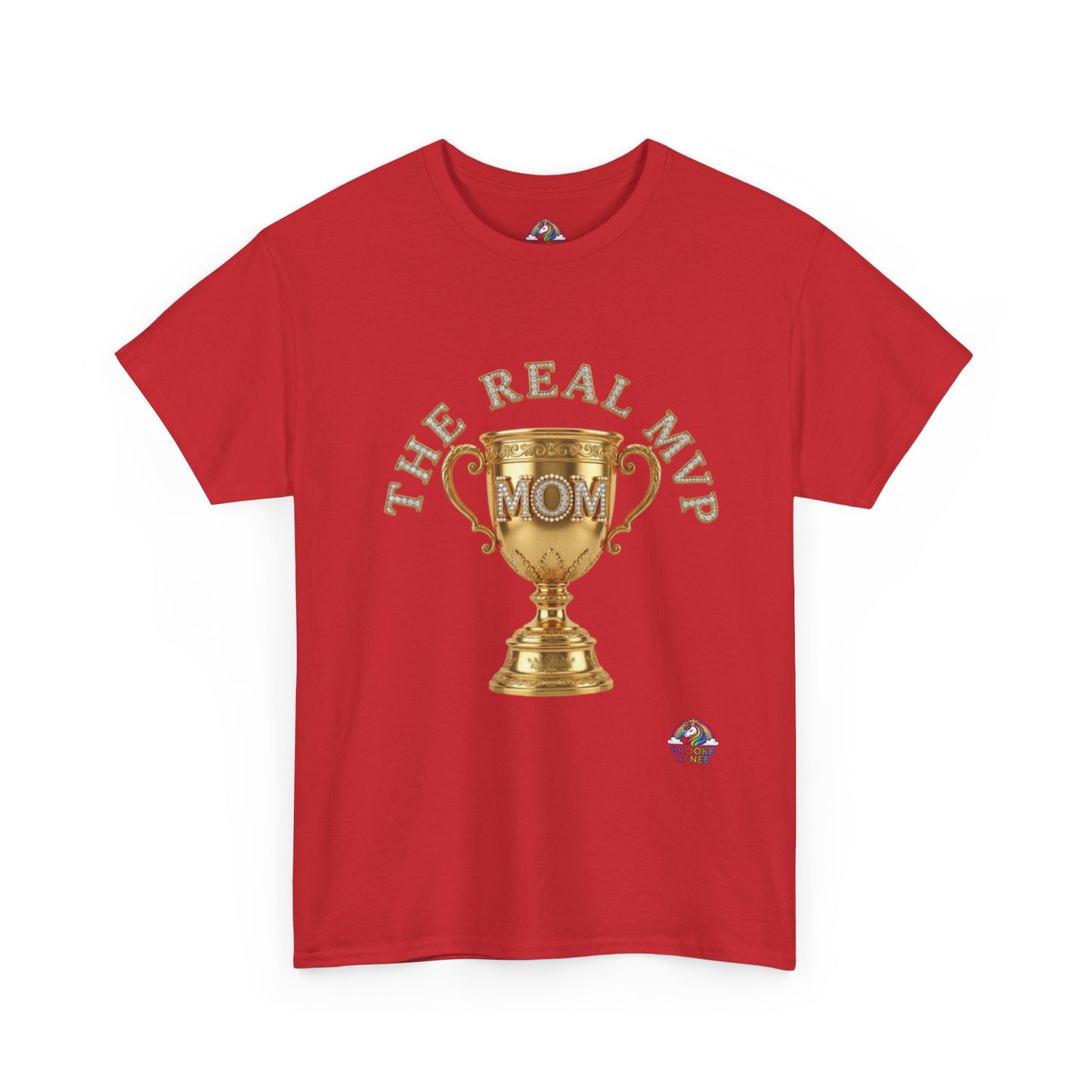 T-Shirt — "The Real MVP Mom" Gold Trophy Mother's Day Tee
