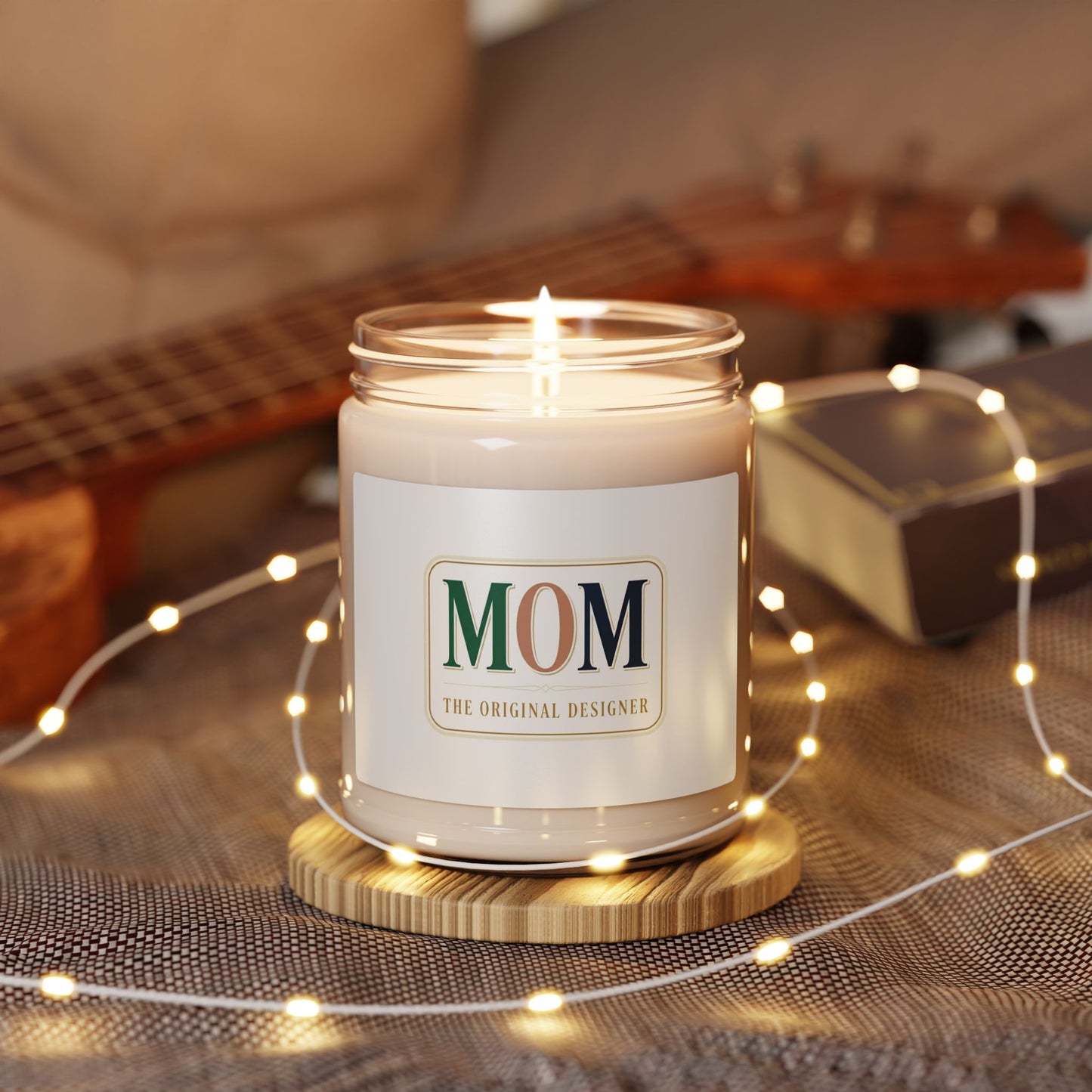 MOM badge candle | Soy Candle, minimalist mom life streetwear label