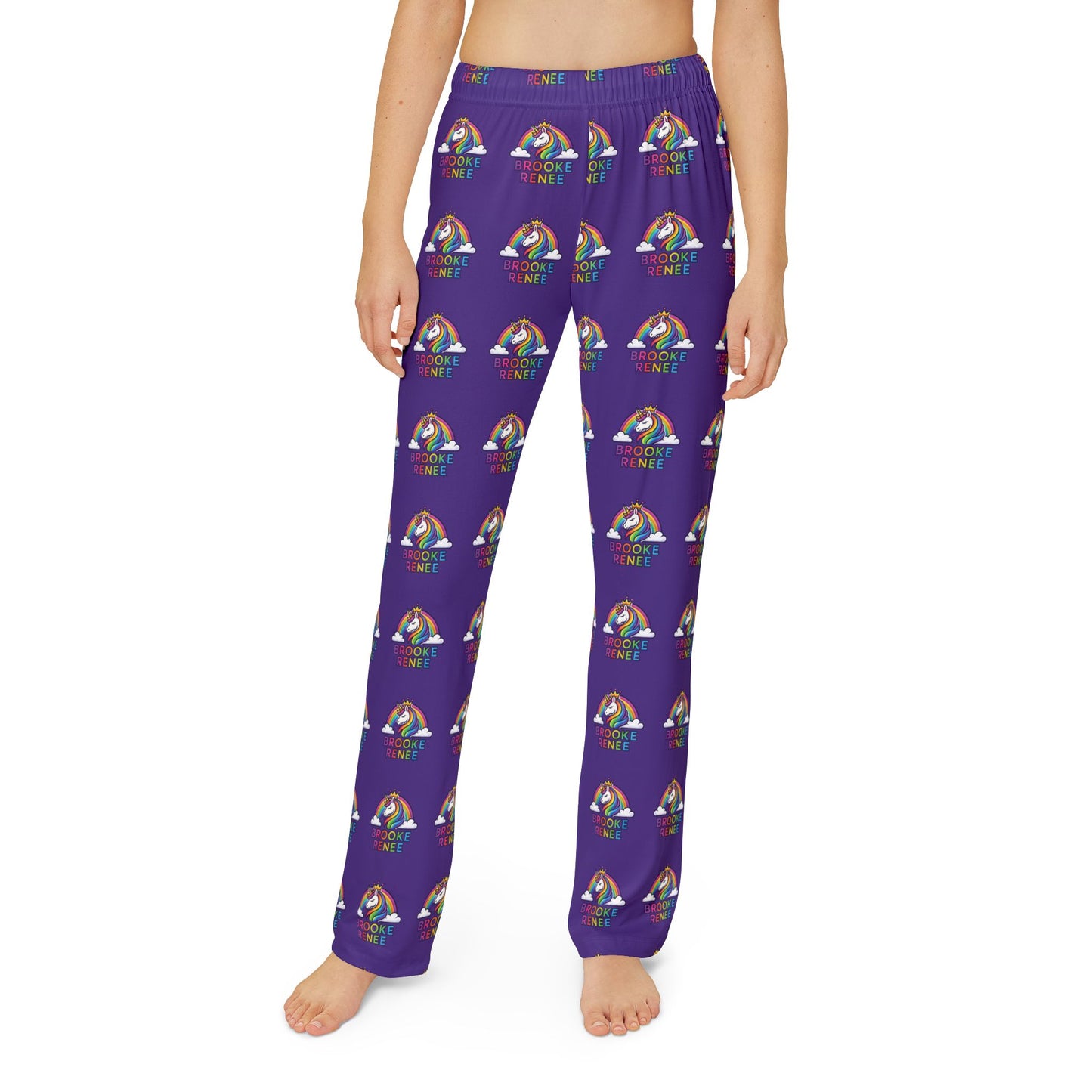 Rainbow Unicorn Pattern Kids Lounge Pants | All-Over Print