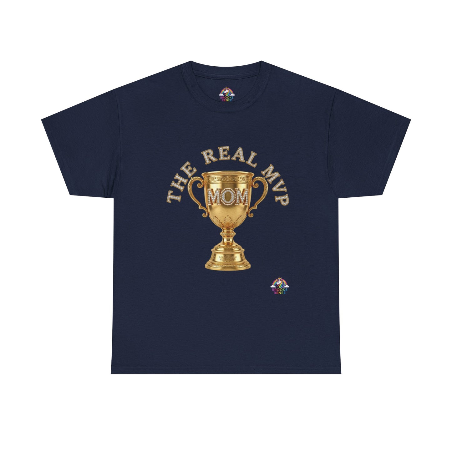 T-Shirt — "The Real MVP Mom" Gold Trophy Mother's Day Tee