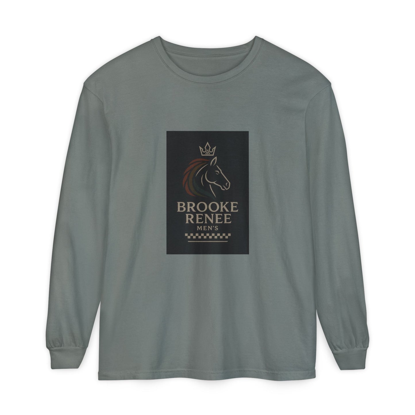Brooke Renee Horse Portrait Long Sleeve Shirt | Equestrian Logo Tee