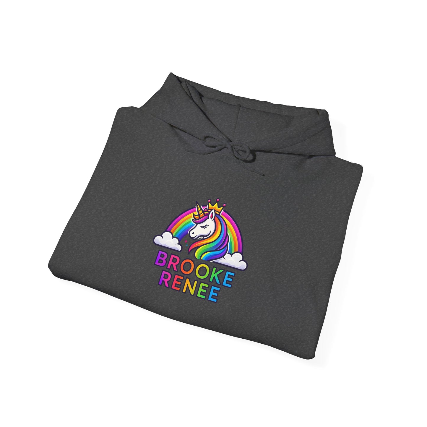 Unicorn Rainbow Name Hoodie | Brooke Renee Personalized Hooded Sweatshirt