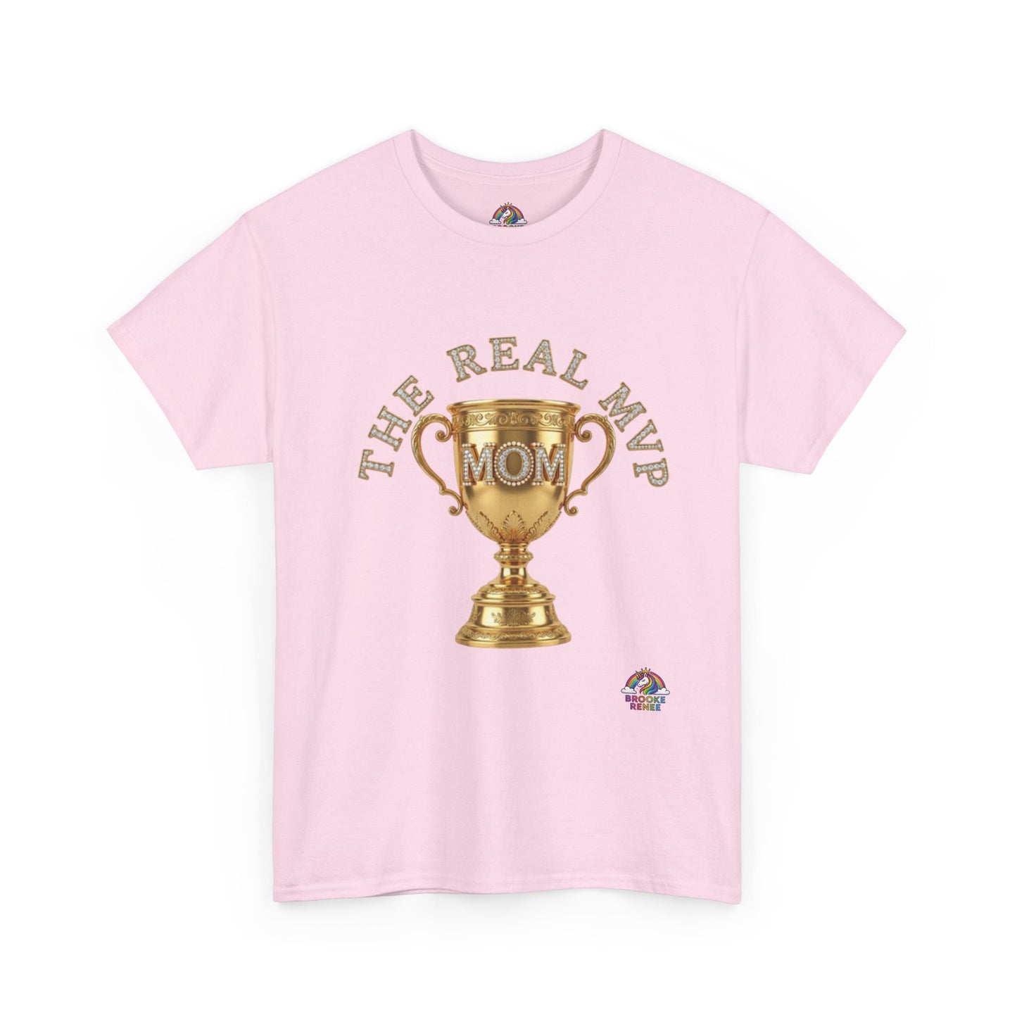 T-Shirt — "The Real MVP Mom" Gold Trophy Mother's Day Tee